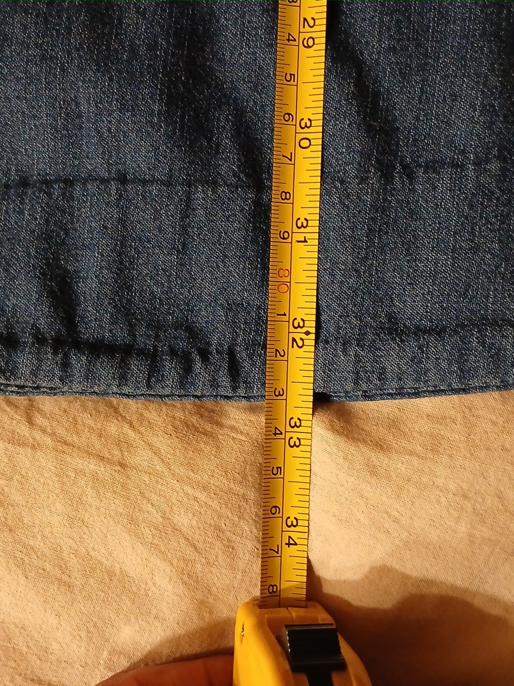 Free People Denim Patchwork Mini Dress - Picture 9 of 10